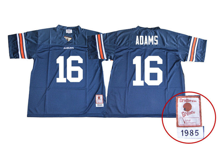 Youth Auburn Tigers #16 Devin Adams 1985 Throwback Navy College Stitched Football Jersey